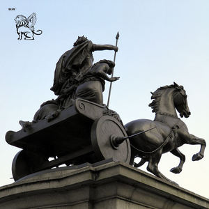 Statua Personalizzata BLVE della Grande Guerriera <span class=keywords><strong>di</strong></span> Londra, <span class=keywords><strong>Regina</strong></span> Boadicea, in Bronzo con Carro e Figlie - Product Image 4