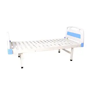 SYH-808 ABS lit d'hôpital à plat lit matériel médical pas cher manuel en acier inoxydable 1 lits d'hôpital à manivelle