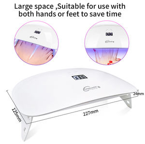 <span class=keywords><strong>Mini</strong></span> lampe à ongles led 24W, meilleure vente, affichage, manucure, photothérapie, lampe uv arc-en-ciel - Product Image 5