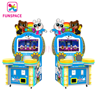 Machine de jeu d'arcade à monnayeur pour enfants, avec jeux vidéo de rythme musical sur batterie et manettes de percussion
