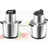 Hachoir à viande électrique, capacité 6,1-8,0 L, usage commercial et domestique, compatible voiture/camping-car, construction en acier inoxydable