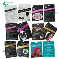 Boîte d'emballage personnalisée pour bonnets en soie et satin, avec logo privé, pour accessoires capillaires et produits de beauté