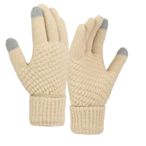 Guantes de punto de Jacquard acrílico con moda difusa estilo liso deportes al aire libre esquí ciclismo pesca uso diario de fiesta invierno - Product Image 6