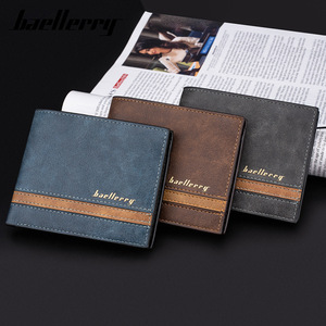 กระเป๋าสตางค์แบบสั้นสำหรับผู้ชาย Baellerry สีน้ำตาล ใส่บัตรได้หลายใบ กระเป๋าใส่เหรียญบางเฉียบ ใช้ได้ทุกวัน - Product Image 4