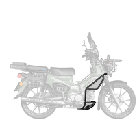 Protection de moteur de moto en acier inoxydable, modèle 3D, design découpé noir, protection de moteur à visser pour Cross Cub 110