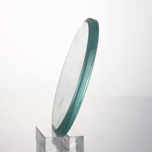 अनुकूलित उपलब्ध टेम्पर्ड पॉलिश कांच दौर कदम सोडा चूना ग्लास पैनल का नेतृत्व किया