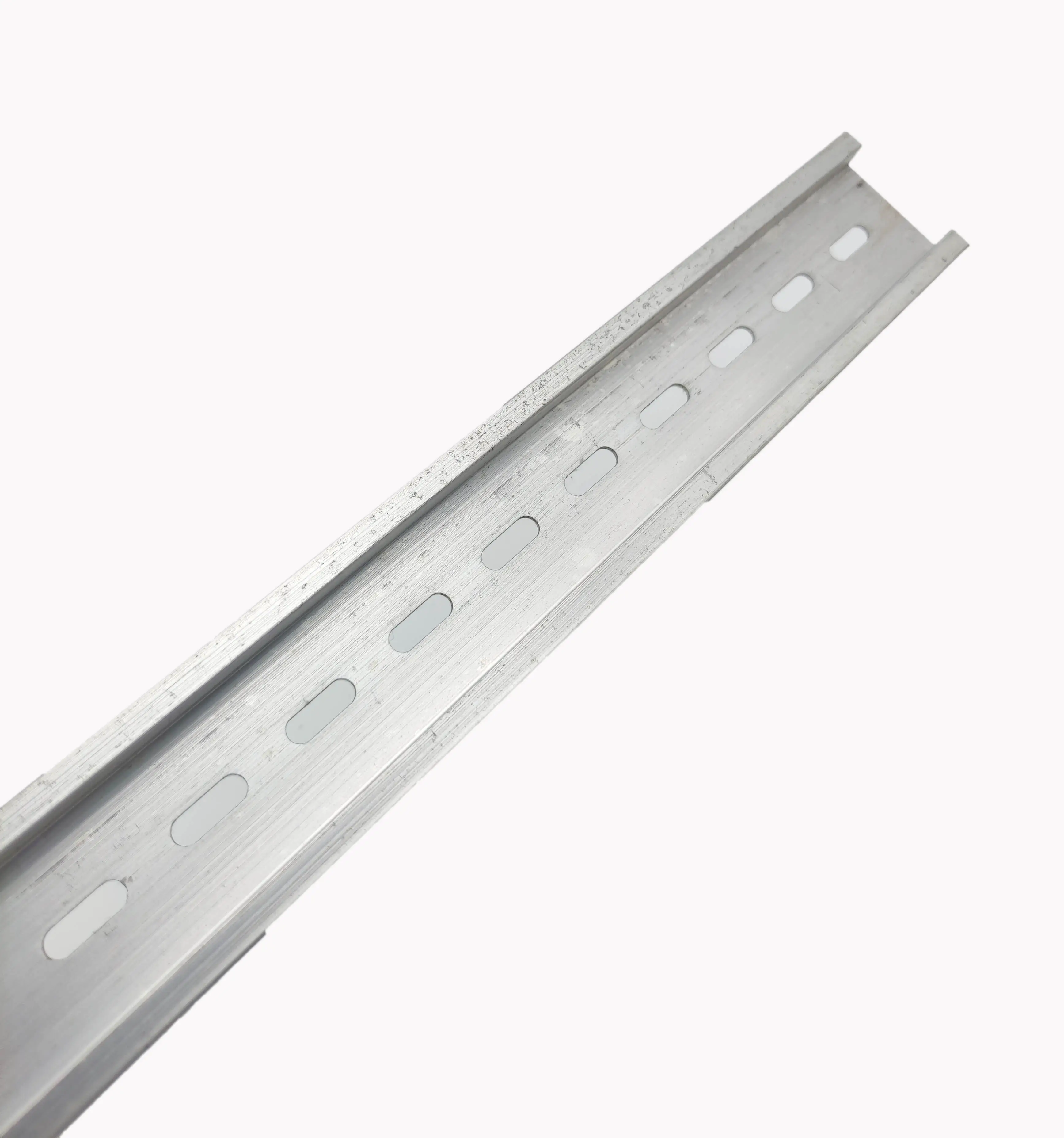 35mm Width 7.5mm Height Aluminum Rail Of 1 Or 2 Meter M4 M6 Fixed Hole Industrial Steel Din Rail