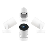 HY300 Plus 2025 Mini maison projecteur intelligent natif 720P 210 ANSI rotatif LED projecteur vidéo Wifi BT 1GB 8GB Android 11 H713 CPU