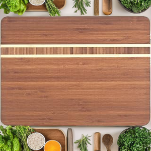 Tabla de Cortar y Rebanar de Bambú Ecológica Premium Bridge, Rectangular Personalizada, 2.0 cm de Grosor, Apta para Lavavajillas - Product Image 2