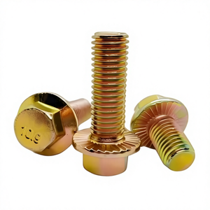 مسامير ذاتية التثبيت سداسية الرأس عالية القوة من الفولاذ الكربوني بطلاء زنك ملون، ذاتية التبطين، بسن خشن، سن عادي، درجة 10.9 - Product Image 4