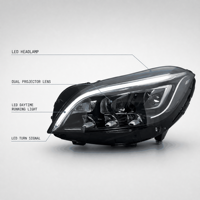 Ensemble de phares LED pour Mercedes-Benz CLS W218 2012-2017, mise à niveau haut de gamme, feux de jour 55W 24V