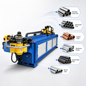 Machine de cintrage de tubes CNC entièrement automatique de 38 mm à commande intelligente pour le cintrage de tuyaux d'échappement automobiles - Product Image 1