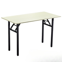 Table pliante moderne en métal, plateau épaissi, pour conférence, formation, bureau, ordinateur, usage hôtelier