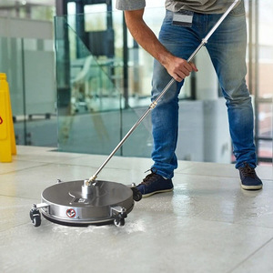 Nettoyeur de sol haute pression en acier inoxydable 16,5 pouces 4 roues 4000 Psi pour le nettoyage des allées en béton - Product Image 2
