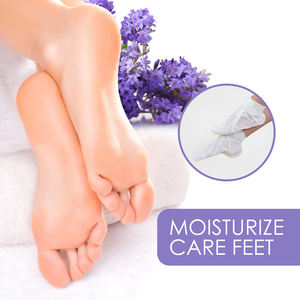 Vente chaude en gros bio pied chaussette lavande talons fissurés exfoliant Anti fissure Peeling élimination de la peau morte masque de soin des pieds - Product Image 3