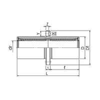 Rodamiento Lineal con Brida Redonda Centralizada LMTFM-LUU, Niquelado, Buje Deslizante Lineal Opcional para Equipos de Transmisión Automatizada