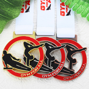 Medaglie Personalizzate in Lega di Zinco Pressofuso in <span class=keywords><strong>Oro</strong></span>, Argento e Rame per Competizioni di Ginnastica e Danza - Product Image 6