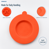 Couvre-bocaux en silicone réutilisable, rond, avec languette de traction, anti-graisse, pour bols, tasses, bocaux, rangement au réfrigérateur, découpe OEM, vente en gros