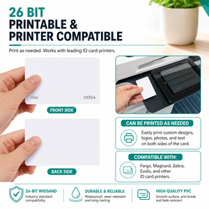 Cartes RFID vierges blanches en PVC 125 kHz pour contrôle d'accès, cartes <span class=keywords><strong>de</strong></span> membre professionnelles, vente en gros fabricant - Product Image 4
