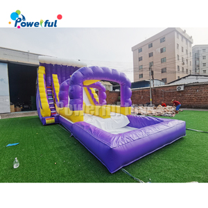 Toboggan gonflable de qualité commerciale en PVC pour adultes, château gonflable d'extérieur avec <span class=keywords><strong>piscine</strong></span> - Product Image 4