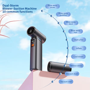 Souffleur d'air portatif rechargeable KC 13000 tr/min, mini turbo violent, ventilateur sans balais <span class=keywords><strong>pour</strong></span> voiture, clavier, camping, nettoyage <span class=keywords><strong>de</strong></span> la poussière - Product Image 2