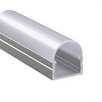 Petit profilé en aluminium de 19.9mm pour la décoration de la maison Diffuseur de canal d'extrusion de surface Cove LED Service de traitement de coupe personnalisé
