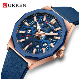 CURREN 8437 banda de silicona Cool cuarzo hombre reloj de pulsera deporte hombres reloj de lujo negocios impermeable calendario reloj Masculino - Product Image 1
