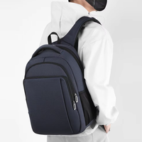 Sac à dos professionnel en nylon durable multi-poches, sac polyvalent pour étudiant, sacoche pour ordinateur portable, sac de voyage d'affaires et de loisirs