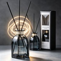 Diffuseur de parfum d'ambiance de luxe pour hôtel, 200 ml, désodorisant d'ambiance, huile essentielle sans flamme, ensemble de diffuseurs à bâtonnets pour la maison