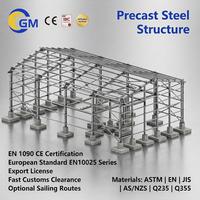 Estructura de Acero Prefabricada Certificada EN1090/CE con Componentes de Acero Fabricados y Piezas de Acero para Procesamiento de Secciones para Almacenes