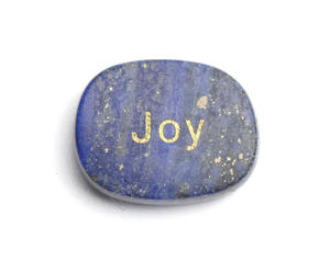 Pierres de mots inspirantes gravées, cristaux de guérison ovales Ueven, pierres de poche de bonheur pour mots positifs - Product Image 3