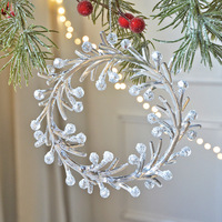 Décorations d'arbre de flocon de neige en acrylique cristal ensemble de glaçons suspendus et ornements pour fournitures de vacances d'arbre de Noël de Noël