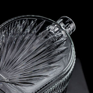 Bouteille en verre transparente de haute qualité 500ml 750ml 1000ml de forme spéciale avec motif d'<span class=keywords><strong>agave</strong></span> pour les spiritueux Vodka Whisky - Product Image 3