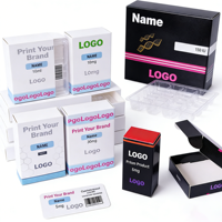 Boîte et étiquettes d'emballage pour peptides, pour flacon unique de 3 ml, étiquette personnalisée avec logo holographique pour flacons de 10 ml et boîtes de flacons de 3 mg, 5 mg, 100 mg