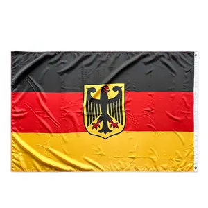 Bandeiras nacionais de poliéster espessadas 3x5Ft para suspensão ao ar livre bandeira de águia alemã