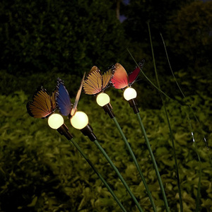 Luces solares de mariposa para jardín, LED, impermeables, decorativas, para patio, jardín y paisajismo. - Product Image 1