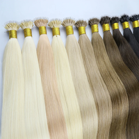 Extensions de cheveux naturels en gros, cheveux vierges bruts indiens, raides crépus, bouclés, à kératine, extensions de cheveux naturels à pointe I/K