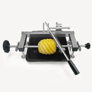 Ticari Ananas Soyucu Paslanmaz Çelik Ananas cilt soyma Makinesi Soyma Kesici Aracı