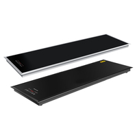 Installation intégrée plateau chauffant électrique étanche verre trempé tapis chauffant pour aliments Buffet plaques chauffantes Pad Board pour aliments