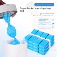 Sac poubelle en plastique PE de remplacement automatique pour seau à couches domestique pelle merde bébé déodorant pliant caractéristique