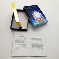 Impresión de Cartas de Tarot Personalizadas en Papel Artístico, Bordes Dorados, Portátiles, 2.75x4.75 Pulgadas, 44 Cartas, Papel de Núcleo Blanco de 300 g/m², CMYK 4C, Cuadradas