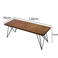 Table de travail longue et moderne en bois massif nordique, ergonomique et écologique, pour la maison, la chambre ou l'ordinateur, design élégant