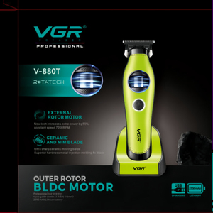 เครื่องตัดผม <span class=keywords><strong>VGR</strong></span> V-880T รุ่นใหม่ สำหรับร้าน<span class=keywords><strong>ต</strong></span>ัดผมมืออาชีพ ความเร็ว 7200 รอบต่อนาที มอ<span class=keywords><strong>เต</strong></span>อร์ไร้แปรงถ่าน พร้อมฐาน - Product Image 2
