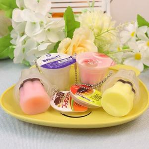 Vigreat Tùy Chỉnh Sáng Tạo Thu Nhỏ PVC Keychain Nhúm Thần tài Đồ Chơi Và Căng Thẳng Cứu Trợ Mô Phỏng Bánh Jelly Quyến Rũ Keychain - Product Image 4