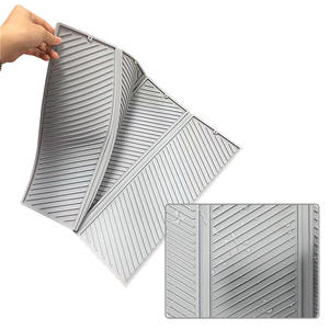 Tapete de Silicona Grande para Mesa de Cocina, Tapete Plegable de Silicona para Escurrir, Tapete Creativo de Cuatro Pliegues para Secar Utensilios de Cocina - Product Image 1