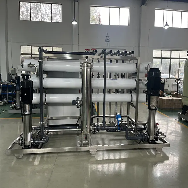 Nhà Máy xử lý nước hoàn toàn tự động 4000l/h/Hệ thống nước siêu tinh khiết/Hệ thống Thẩm Thấu Ngược Máy xử lý nước muối