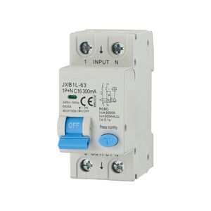 Gloca Jxb1l Rcbo 1P+N 16A 300Ma 220V C16 Protección Residencial y Comercial - Product Image 1