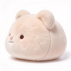 Oreiller en peluche doux de haute qualité en forme d'ours, jouet en peluche animal personnalisé, oreiller en peluche avec design d'ours en peluche sur mesure - Product Image 4