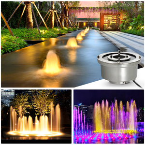 Buse de fontaine subaquatique étanche IP68 avec lumière LED 12V 24V 9W, anneau lumineux LED subaquatique pour fontaine - Product Image 2