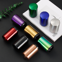 Ouvre-bouteille automatique à pression directe d'usine - en stock, accessoire de vin en acier inoxydable pour sublimation, accepte logo personnalisé
